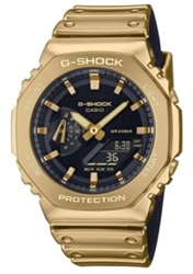 Casio G-Shock GM-2100YMG-9ADR, золотые мужские часы