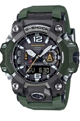 Casio GWG-B1000-3ADR, зелёные мужские часы