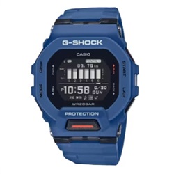 Casio G-Shock GBD-200-2DR, синие мужские часы