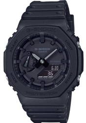 Casio GA-2100-1A1DR — чёрные мужские наручные часы