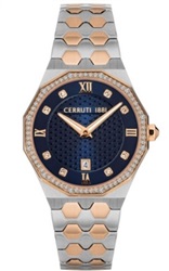 Cerruti 1881 CIWLH2115203 Men's Watch, Silver/Rose, 30 mm