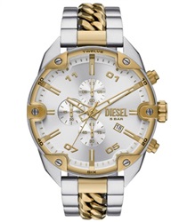 Мужские часы Diesel DZ4629, серебристо-золотистые