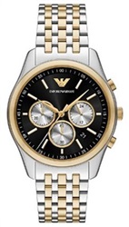 Emporio Armani AR11713 Men's Watch, Silver/Gold