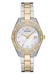 Emporio Armani AR11520 Women's Watch, Silver/Gold, 36 mm
