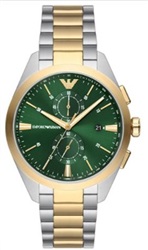Emporio Armani AR11511 Men's Watch, Silver/Rose, 43 mm