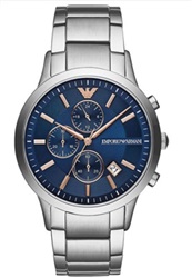 Emporio Armani AR11458 Silver 43 mm Men's Watch