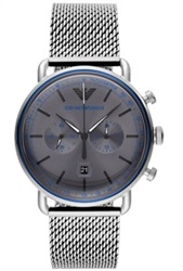 Emporio Armani AR11383 Silver 43 mm Men's Watch
