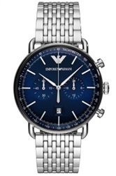 Emporio Armani AR11238 Silver Men's Watch, 43 mm