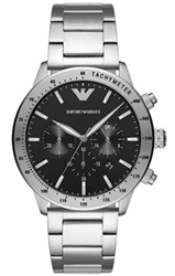 Emporio Armani AR11241 Silver 43 mm Men's Watch