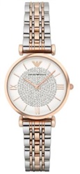 Emporio Armani AR1926 Men's Watch, Silver/Rose