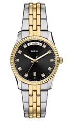 Fossil FES5458 мужские часы, серебристо-золотистые