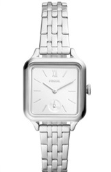 Fossil FBQ3830, серебристые мужские часы, 28 мм
