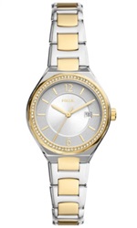 Fossil FBQ3802 Men's Watch, Silver/Gold
