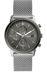 Fossil FFS5944, серебристые мужские часы