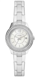 Fossil FES5137, серебристые женские часы, 30 мм
