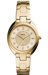 Fossil FES5071, женские часы, золотистые, 34 мм