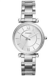 Fossil FES4341 женские часы, серебристые, 35 мм