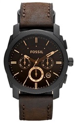 Мужские часы Fossil FFS4656, коричневые, 45 мм