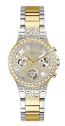 Guess Moonlight GUGW0320L7 Men's Watch, Silver/Gold
