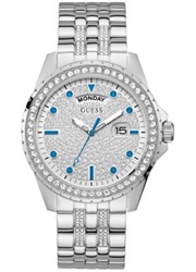 Guess GUGW0218G1 Kol Saati Gümüş 44 mm.