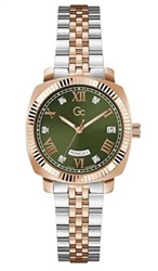 GC Flair Coussin Lady GCZ44004L3 Women's Watch, Silver/Rose