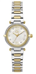 GC Vogue Cable Mini GCZ57002L1 Men's Watch, Silver/Gold