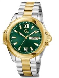 GC GCZ60002G9 Men's Watch, Silver/Gold