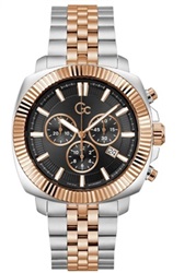 GC Flair Coussin GCZ46001G2MF Men's Watch, Silver/Rose