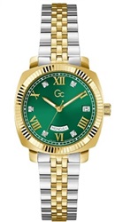 GC GCZ44002L9MF Men's Watch, Silver/Gold, 34 mm