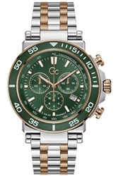 GC One Sport GCZ14009G9MF Men's Watch, Silver/Rose