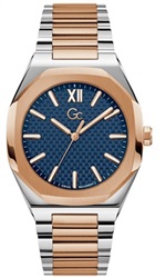 GC Coussin Sleek GCZ26001G7MF Men's Watch, Silver/Rose