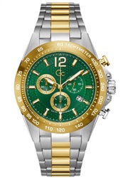 GC GCZ07008G9MF Men's Watch, Silver/Gold