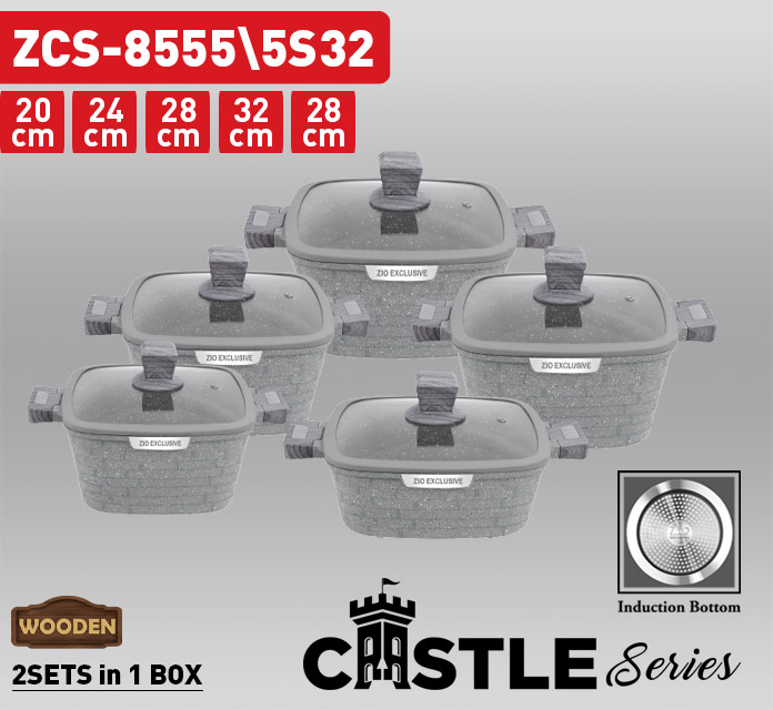 Newal Z8555 Castle Tencere Seti 10 Parça