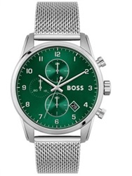 Hugo Boss HB1513938 Men's Watch, Silver, 44 mm