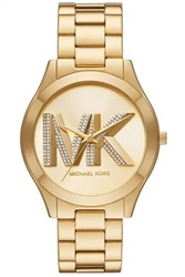 Michael Kors Slim Runway MK4732 Gold Men's Watch
