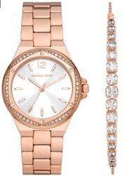 Michael Kors MK1053SET Rose Gold Watch and Bracelet Set