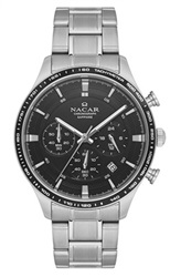 Nacar NC31-299354-ABBM — мужские часы, серебристые