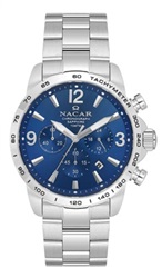 Nacar NC08-29420706-ALSM, серебристые мужские наручные часы