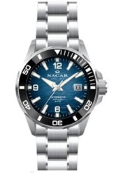 Nacar NC36-291738-ALM Silver Men's Watch