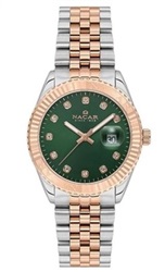 Nacar NC33-398351-ENMS Men's Watch, Silver/Rose