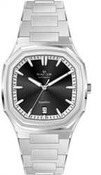 Nacar NC40-290607-ABM, серебристые мужские часы