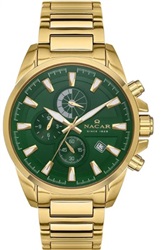 Nacar NC34-291169-DNM — мужские часы золотого цвета