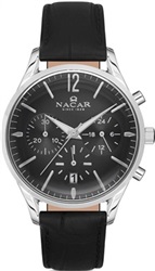 Nacar NC25-390167-ABL1 Black Men's Watch