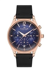 Мужские часы Nacar NC25-390167-RLL1, чёрные