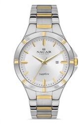 Nacar NC36-291032-CSM Men's Watch, Silver/Gold