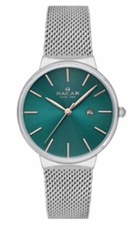 Nacar NC34-390431-ANRM Silver Men's Watch