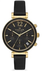 Nacar NC36-391052-DBL1 Black Men's Watch