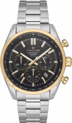 Nacar NC34-290713-CBM Silver Men's Watch