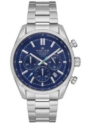 Nacar NC34-290713-ALM, серебристые мужские наручные часы