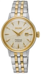 Seiko SRE010J Men's Watch, Silver/Gold